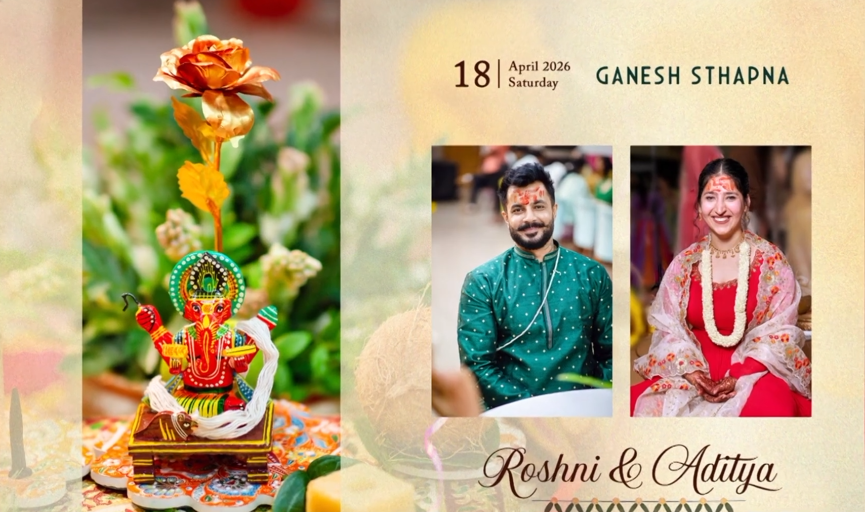 Ganesh Sthapna blessing ceremony